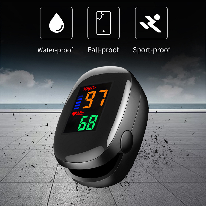 Oxygen Saturation Monitor Fingertip - Fingertip Pulse Oximeter Portable 4 Color