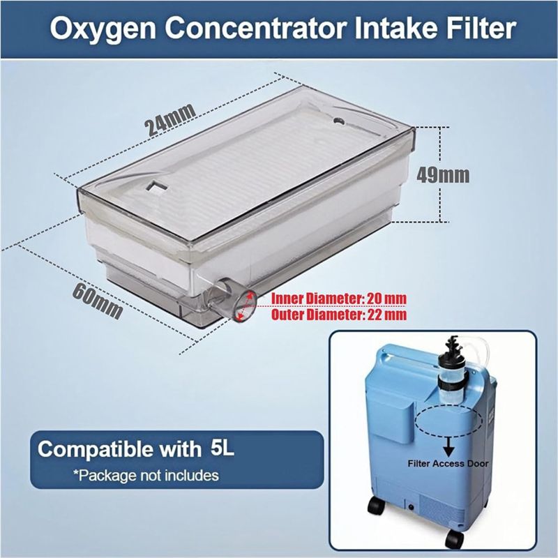Oxygen Concentrator Filter Intake - A76G 3 Pack Oxygen Concentrator Intake