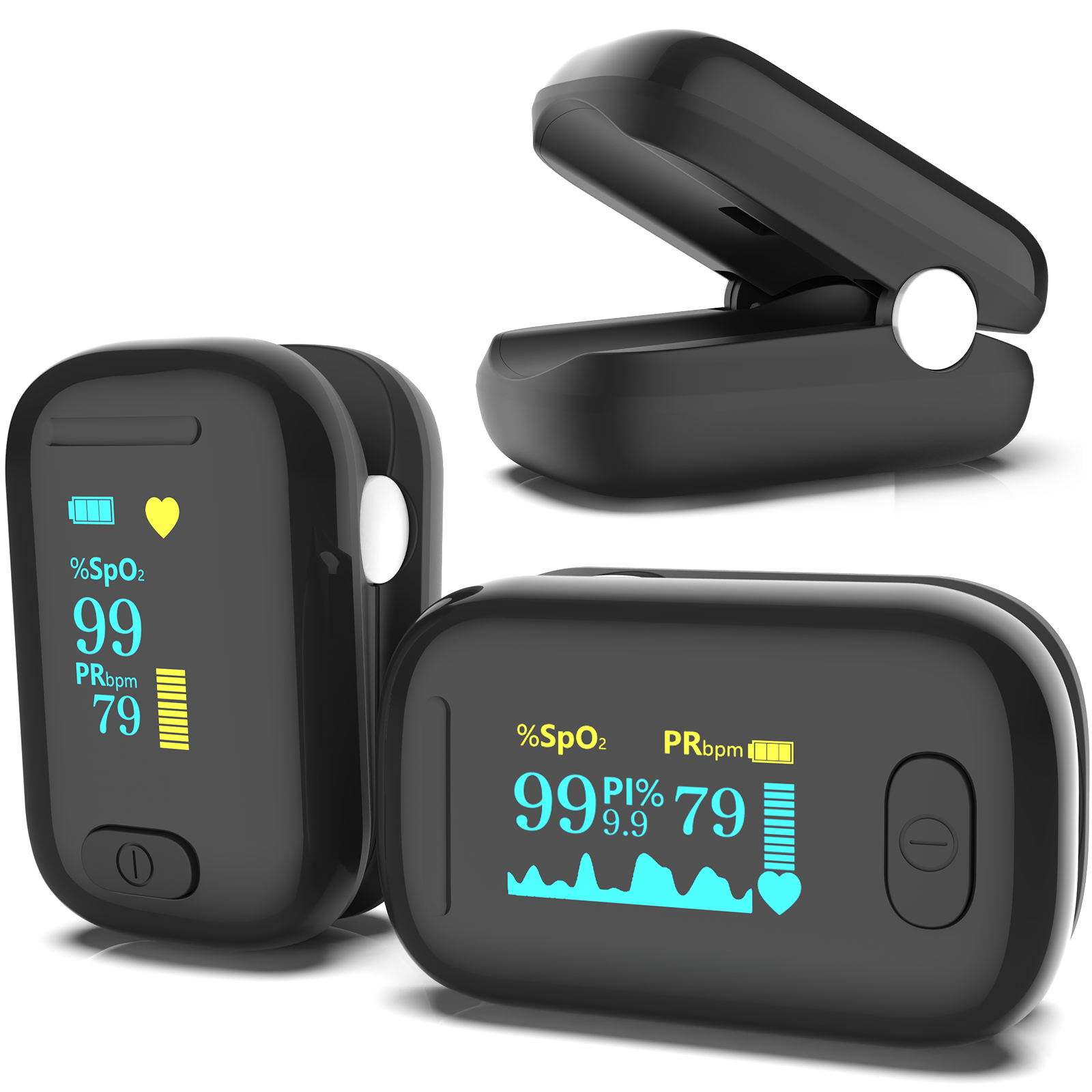 C5AO Fingertip Pulse Oximeter  - Oxygen Saturation Monitor Fingertip ulasan dan harga