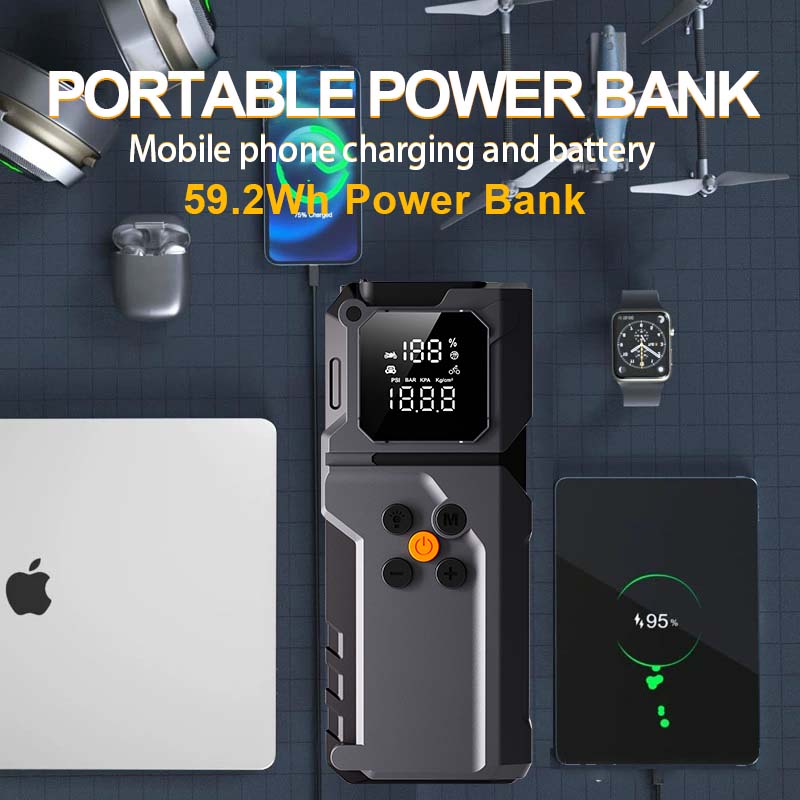 GKFLY 4 In 1 5000A Portable Ju - Portable Oxygen Concentrator Battery ulasan dan harga
