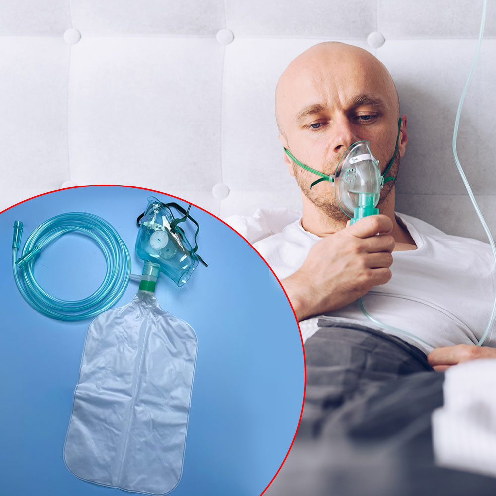 1-5PCS Adult Non-rebreather ox - Oxygen Mask Reservoir Bag Adult ulasan dan harga