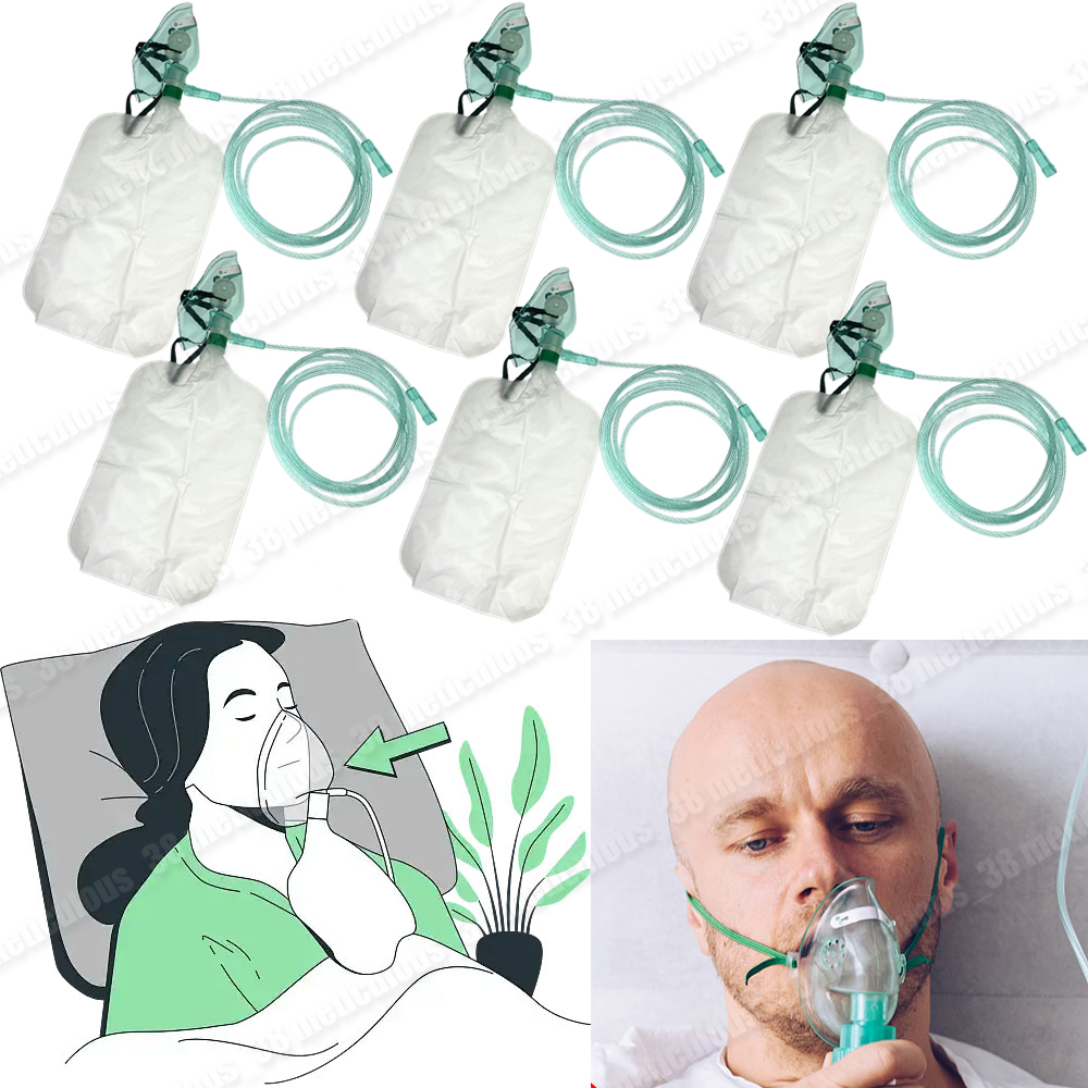 5-20Pcs Disposable Adult High  - Oxygen Mask Reservoir Bag Adult ulasan dan harga