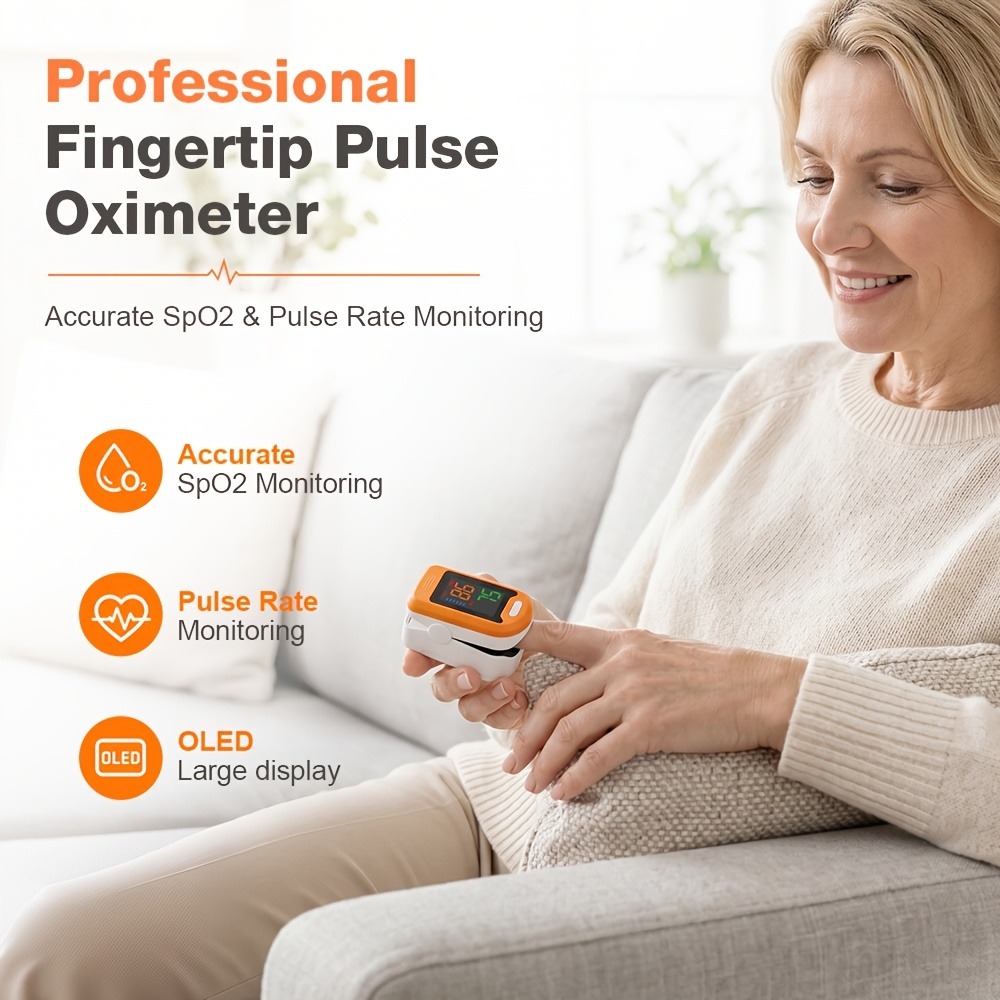 Fingertip Pulse Oximeter SpO2  - Oxygen Saturation Monitor Fingertip ulasan dan harga