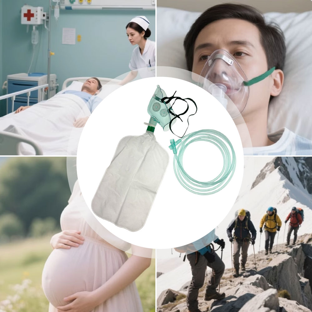 5-10Pcs Disposable Adult High  - Oxygen Mask Reservoir Bag Adult ulasan dan harga