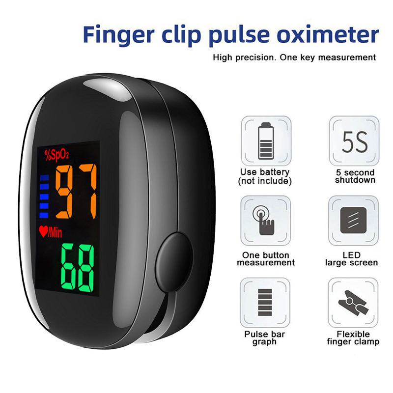 Fingertip Pulse Oximeter Porta - Oxygen Saturation Monitor Fingertip ulasan dan harga