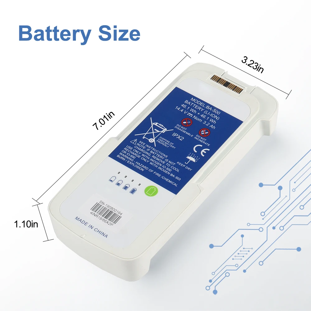 BA-500 Battery Replacement 8-C - Portable Oxygen Concentrator Battery ulasan dan harga