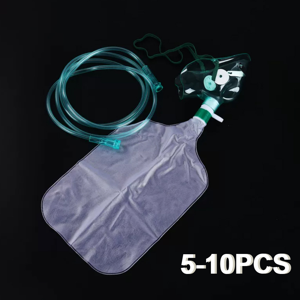 5-10Pcs Disposable Adult High  - Oxygen Mask Reservoir Bag Adult ulasan dan harga