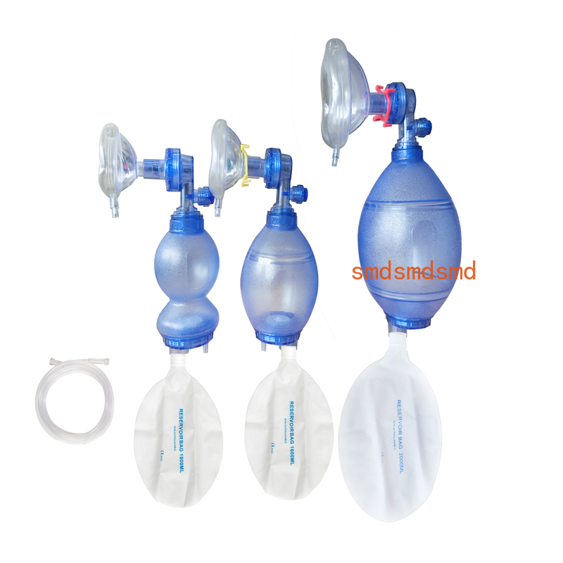 New PVC Disposable Manual Resu - Oxygen Mask Reservoir Bag Adult ulasan dan harga