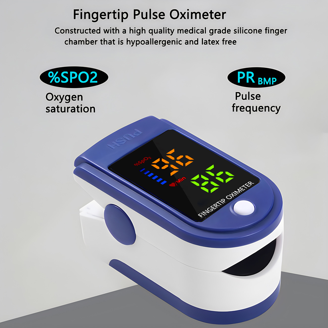 Portable Fingertip Pulse Oxime - Oxygen Saturation Monitor Fingertip ulasan dan harga