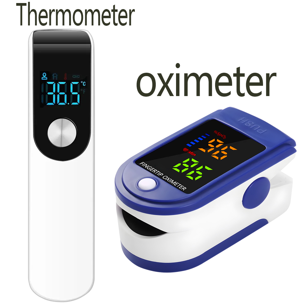 Medcial Forehead Thermometer F - Oxygen Saturation Monitor Fingertip ulasan dan harga